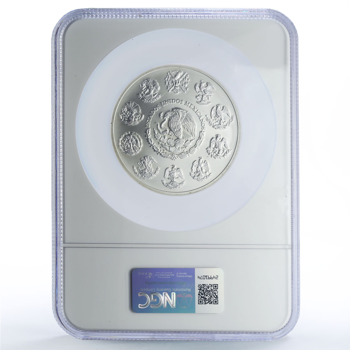 Mexico 5 onzas Libertad Angel of Independence MS68 NGC 5 oz silver coin 1996
