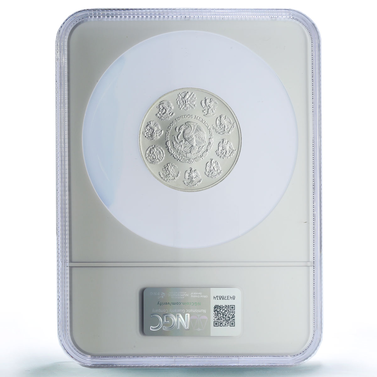 Mexico 2 onzas Libertad Angel of Independence MS67 NGC 2 oz silver coin 2007
