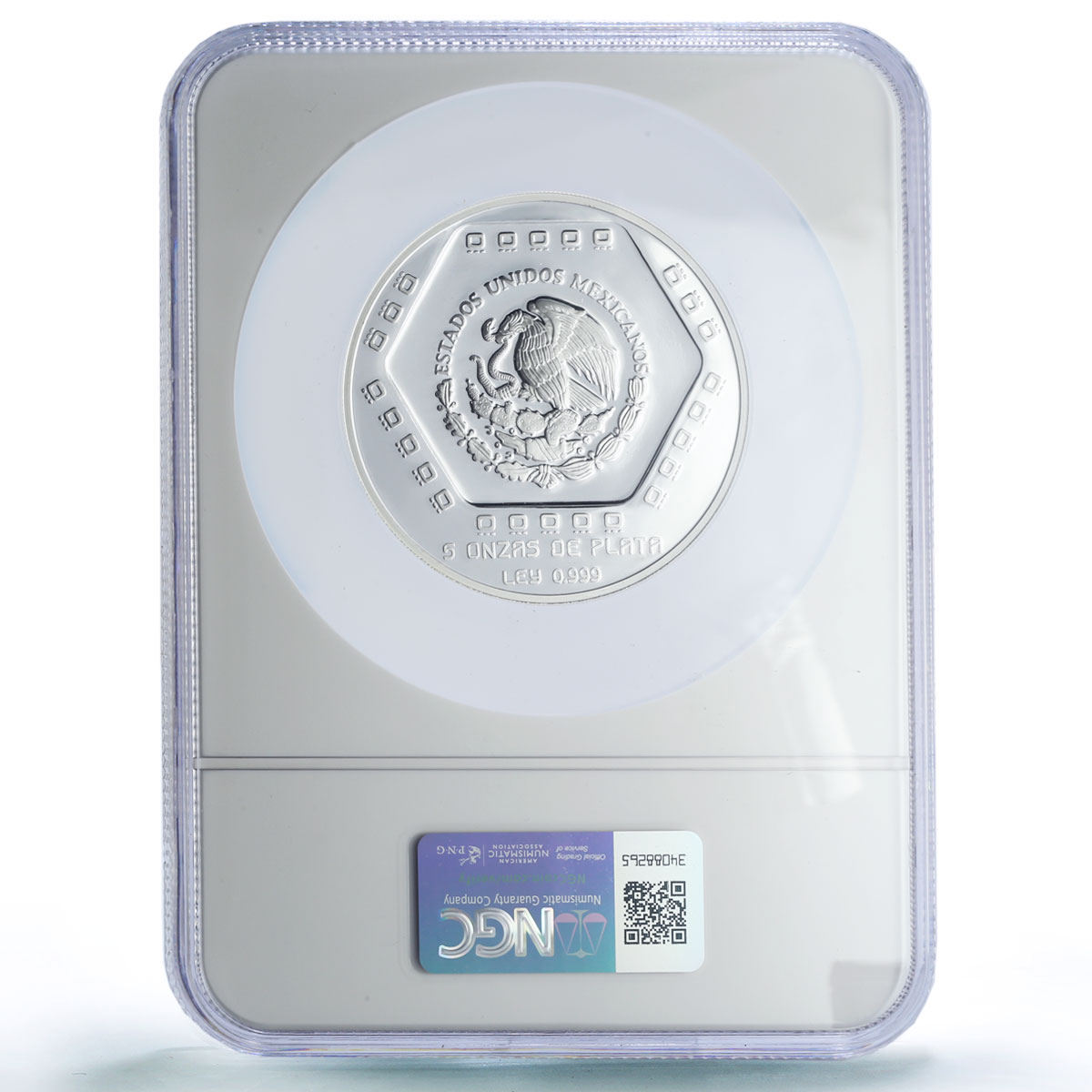 Mexico 10 pesos Piramide Castillo Precolombina Maya PF69 NGC 5 oz Ag coin 1994