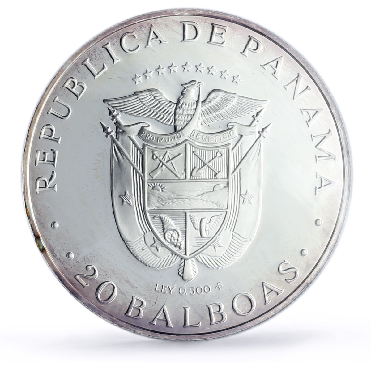 Panama 20 balboas Simon Bolivar 200th Birth Politics PF69 NGC silver coin 1983