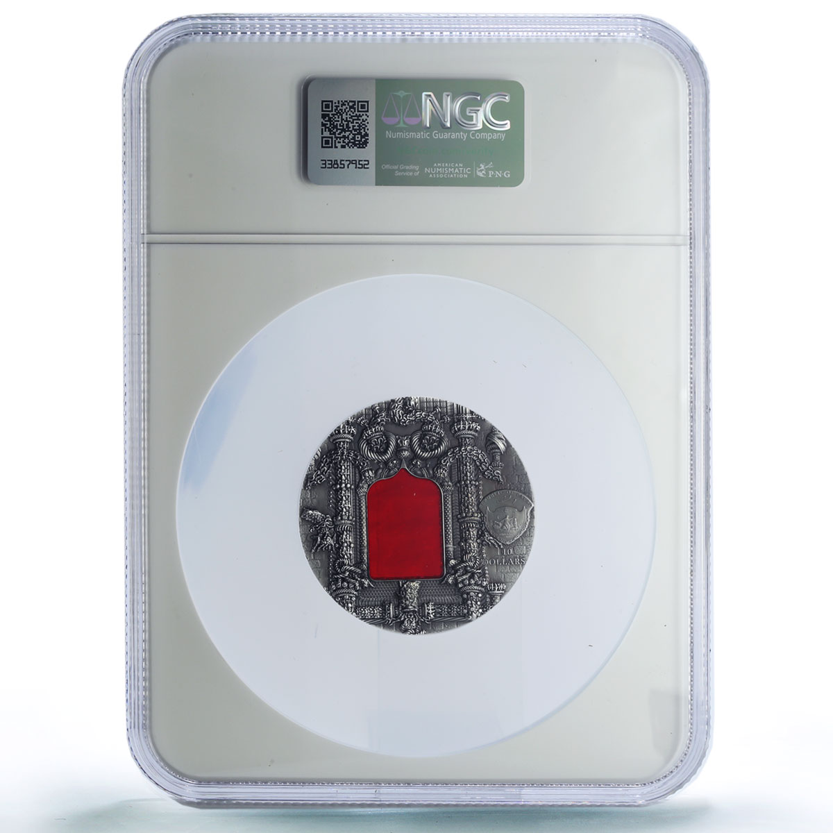Palau 10 dollars Manueline Tiffany Art Architecture PF69 NGC silver coin 2011