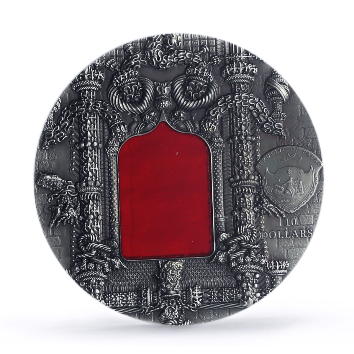 Palau 10 dollars Manueline Tiffany Art Architecture PF69 NGC silver coin 2011