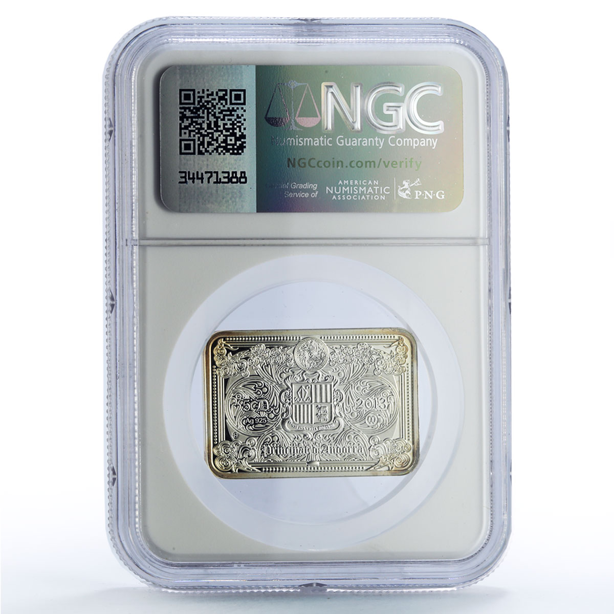 Andorra 5 diners Cana Wedding Christ Wonders Art PF69 NGC silver coin 2013