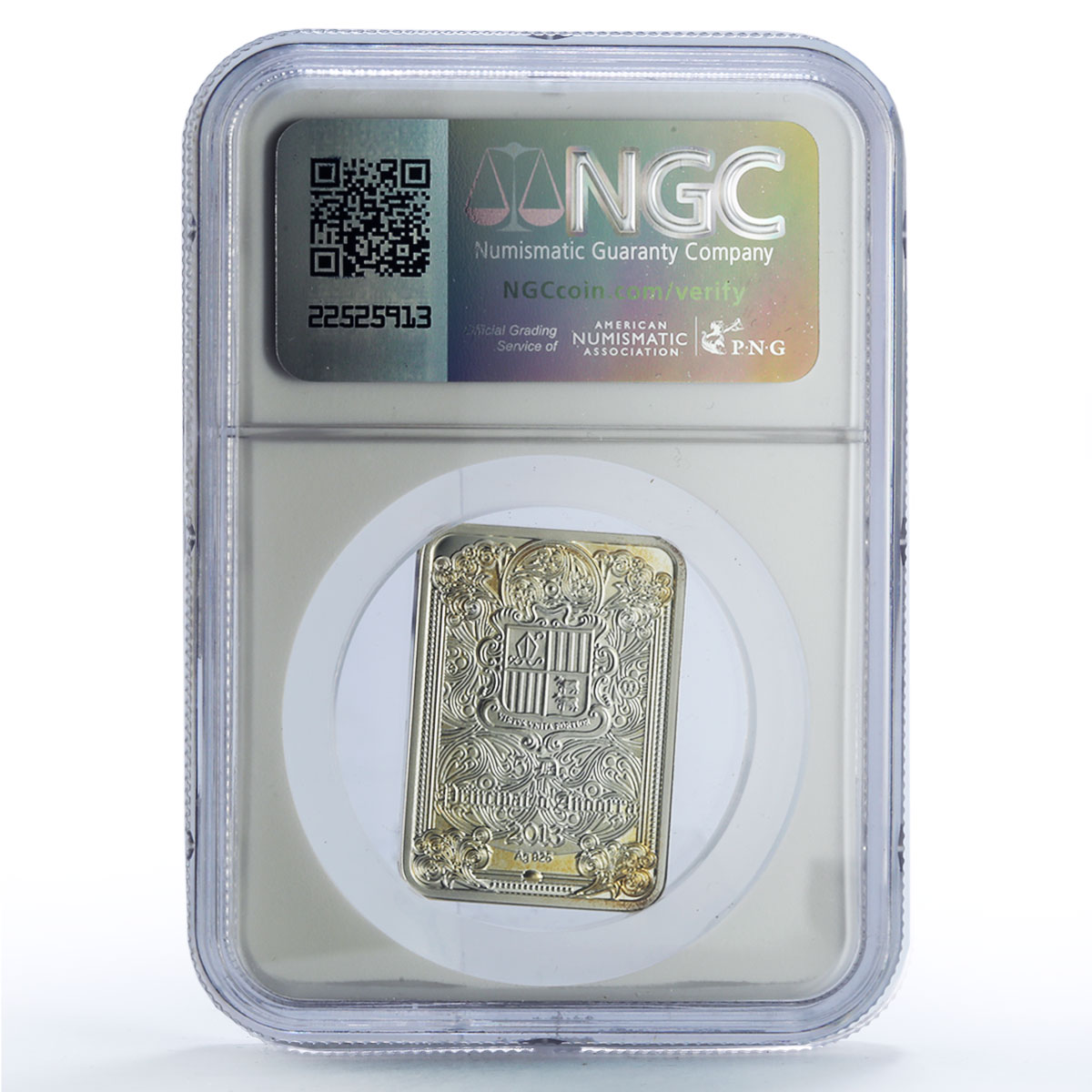 Andorra 5 diners Walking on Water Christ Wonders Art PF68 NGC silver coin 2013