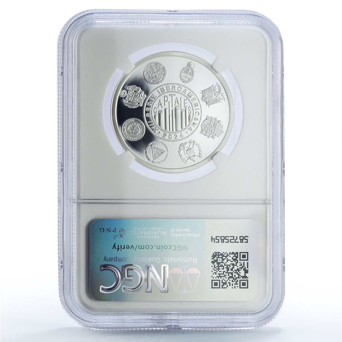 Spain Capitals Ibero-American 13th Series Colored PF69 NGC silver medal 2024