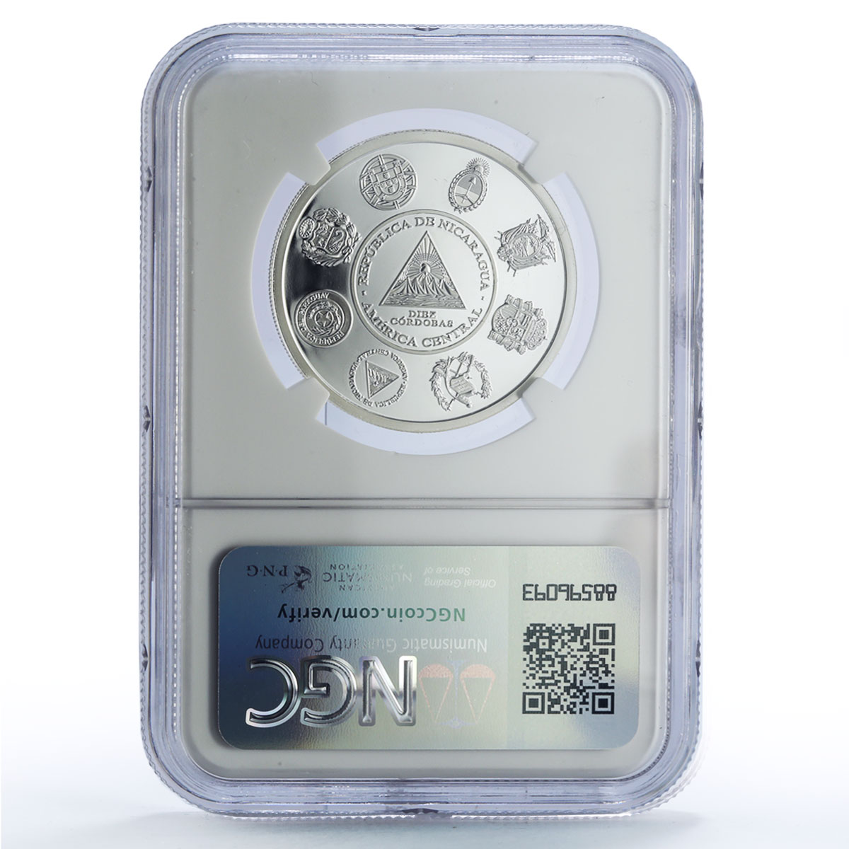 Nicaragua 10 cordobas Managua Capitals Ibero-American PF69 NGC silver coin 2024