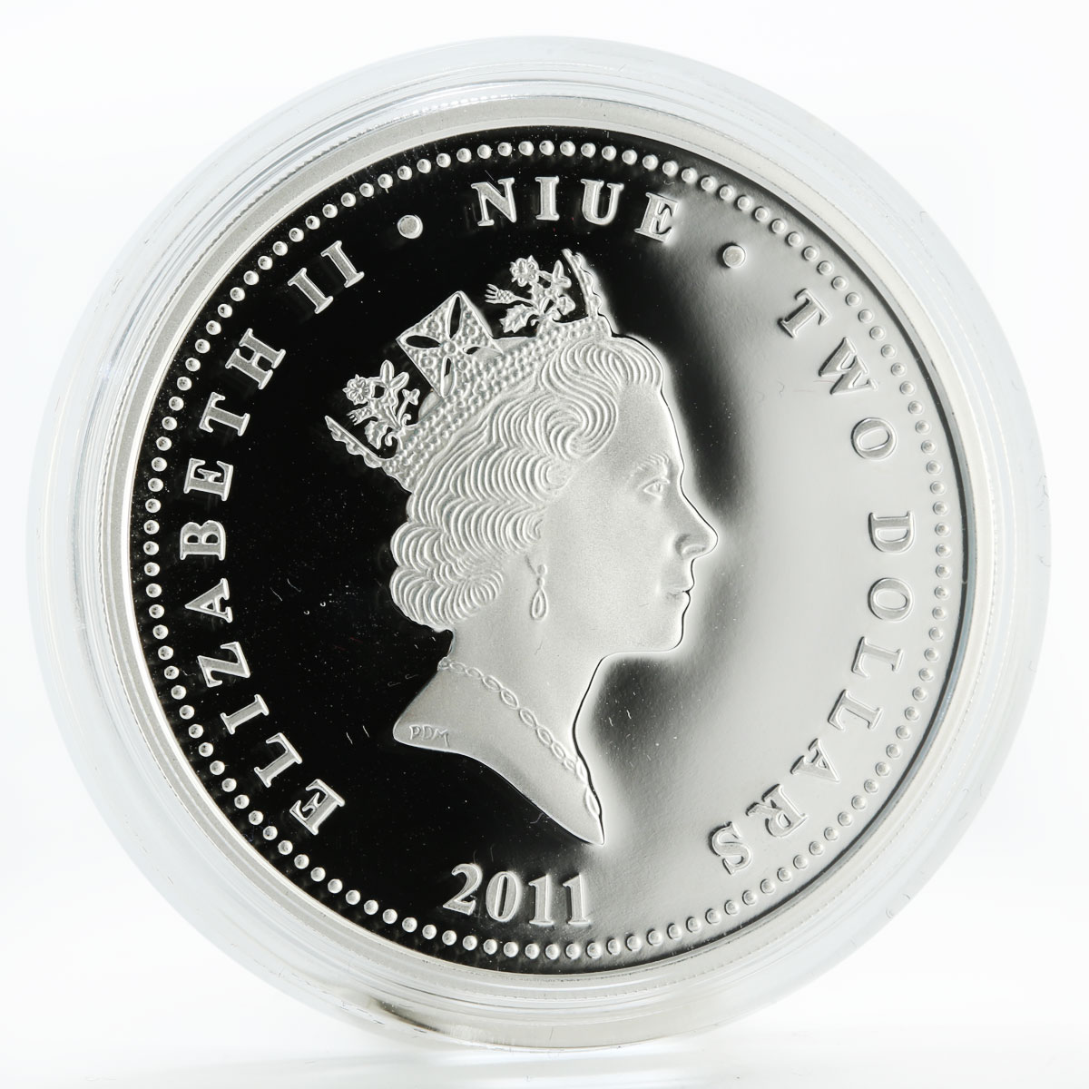 Niue set of 2 coins Nu, pogodi! Cartoon Soviet Union colored silver 2011
