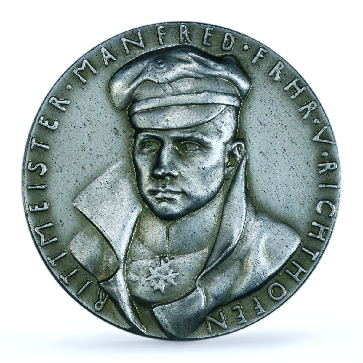 Germany Richthofen Red Baron Planes Aviation Matte SP642 PCGS silver medal 1918
