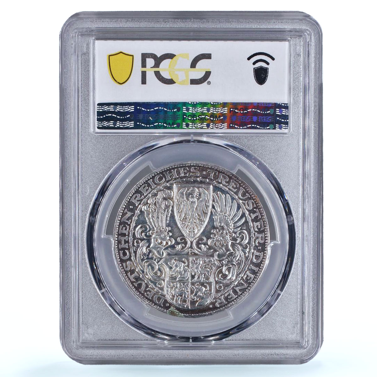 Germany Weimar Hindenburg 5 Mark Token Politics X#1 SP62 PCGS silver medal 1927