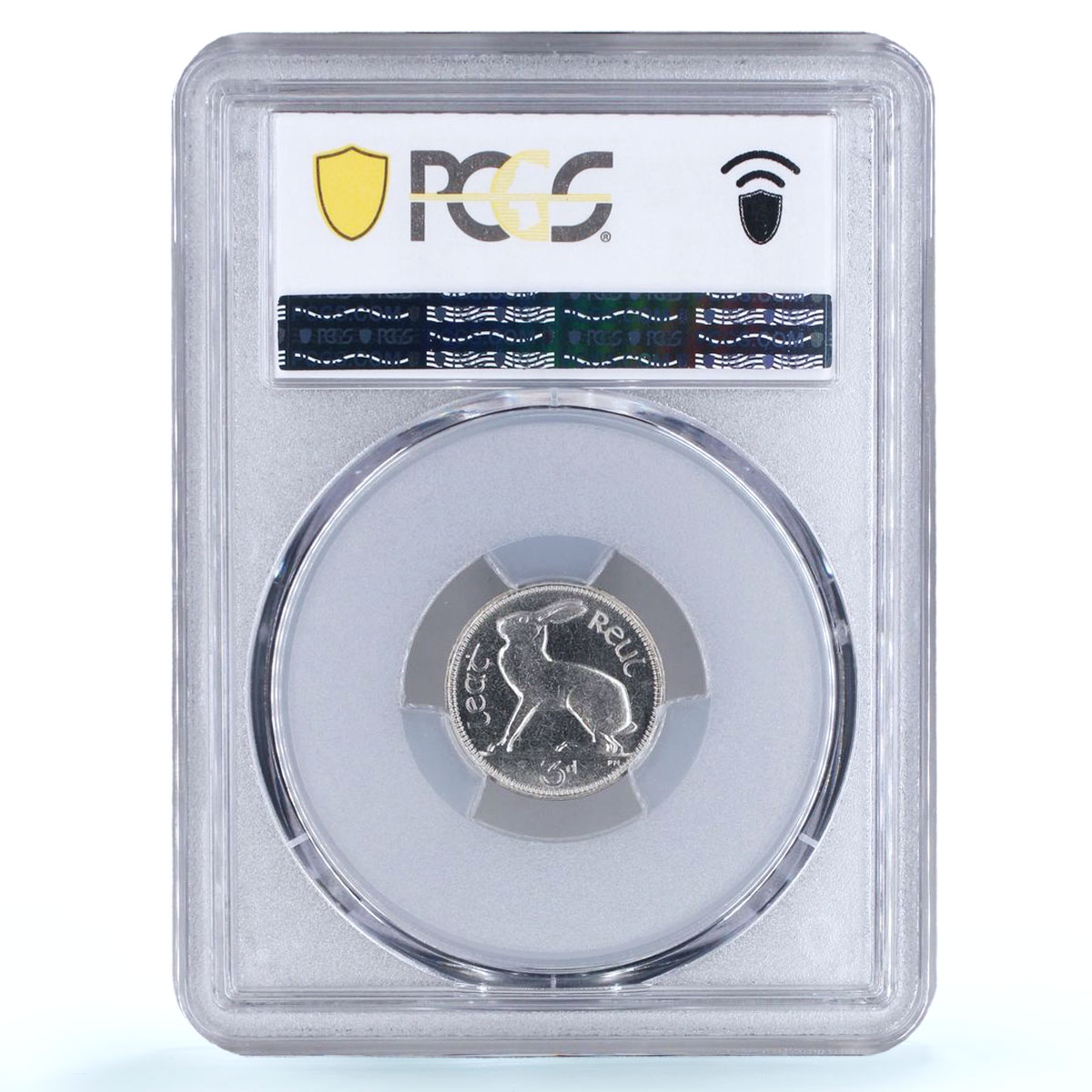 Ireland 3 pence pingine Free State Coinage Hare PR67 PCGS nickel coin 1928