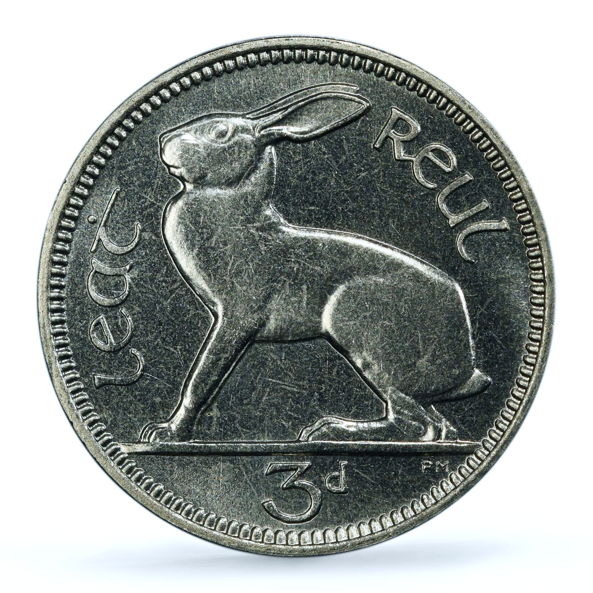 Ireland 3 pence pingine Free State Coinage Hare PR67 PCGS nickel coin 1928