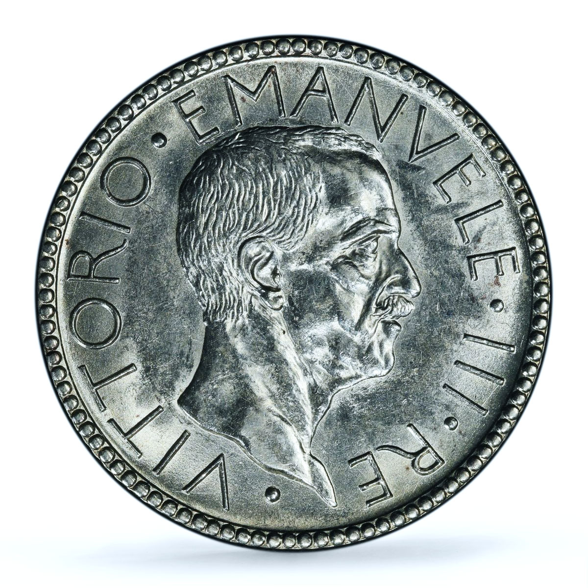 Italy 20 lire King Victor Emmanuel III Coinage KM-69 AU58 PCGS silver coin 1927