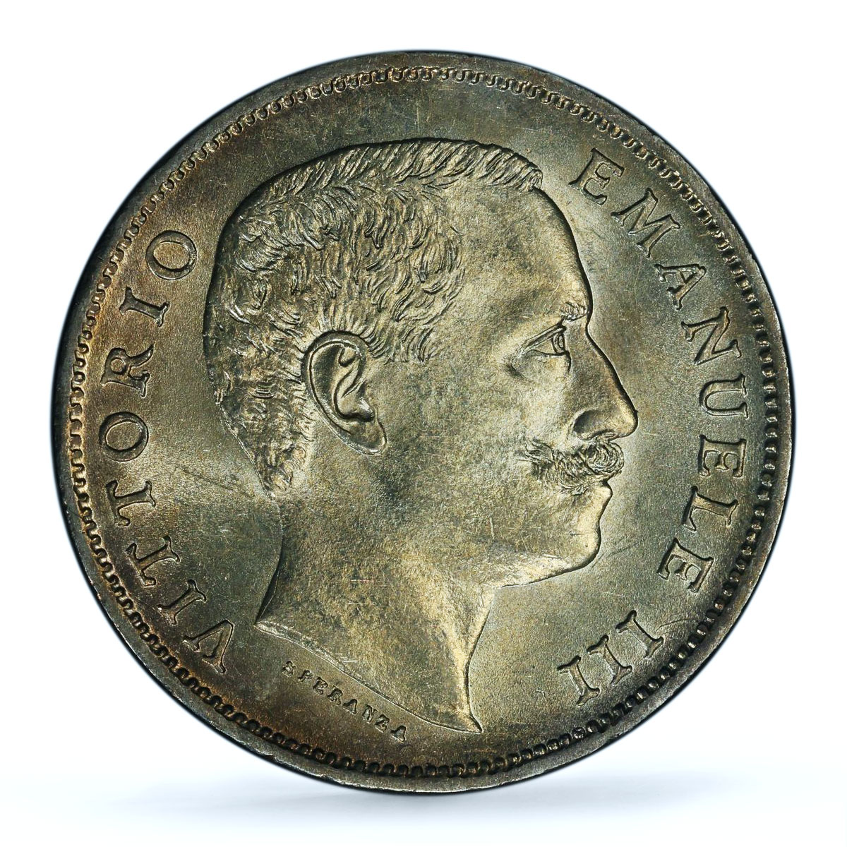 Italy 1 lira King Victor Emmanuel III Coinage KM-32 MS64 PCGS silver coin 1902