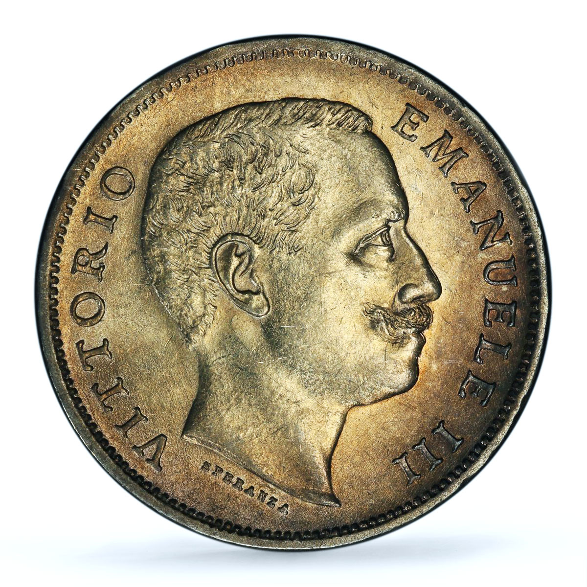 Italy 1 lira King Victor Emmanuel III Coinage KM-32 MS62 PCGS silver coin 1901