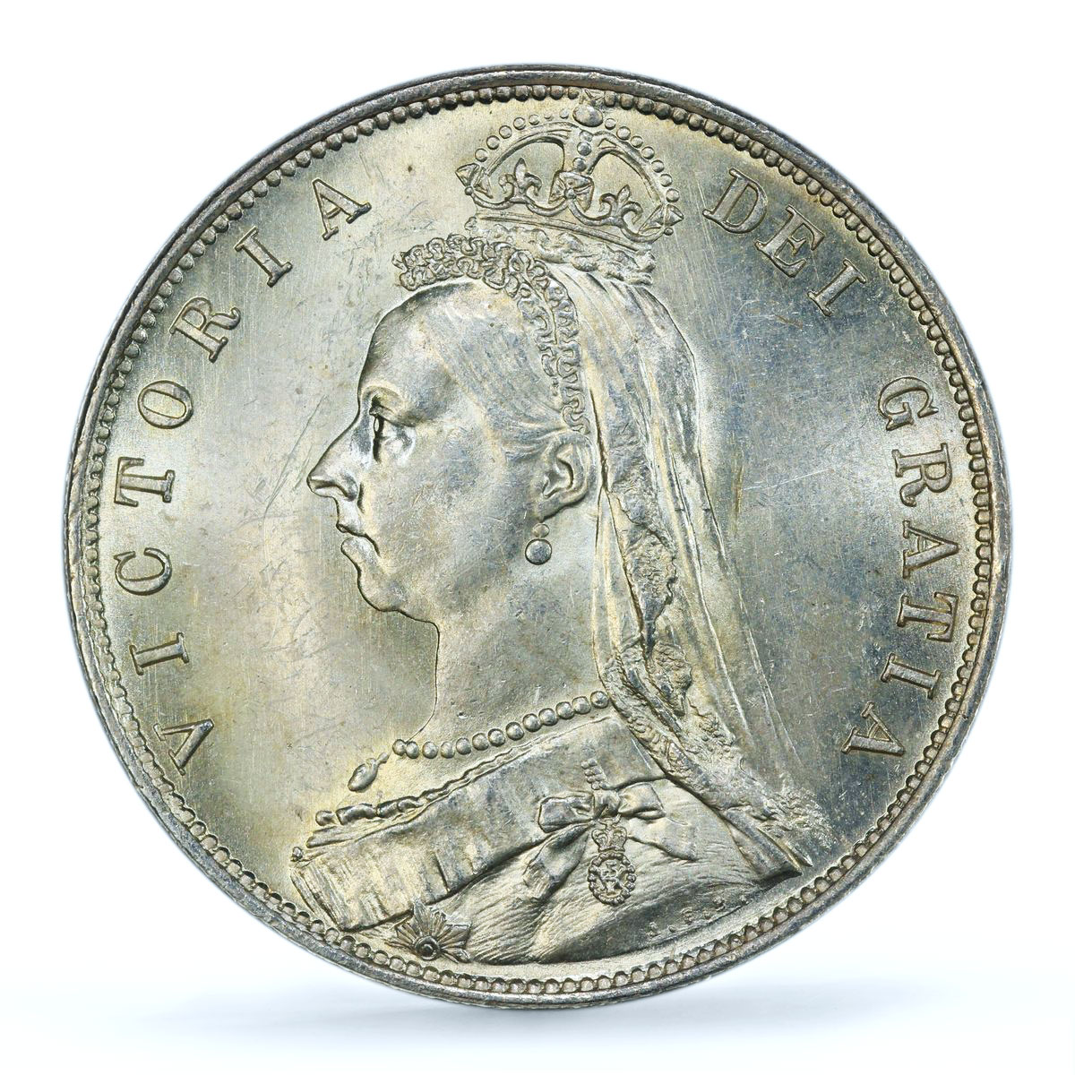 Great Britain 1/2 crown Queen Victoria Coinage KM-764 MS64 PCGS silver coin 1888