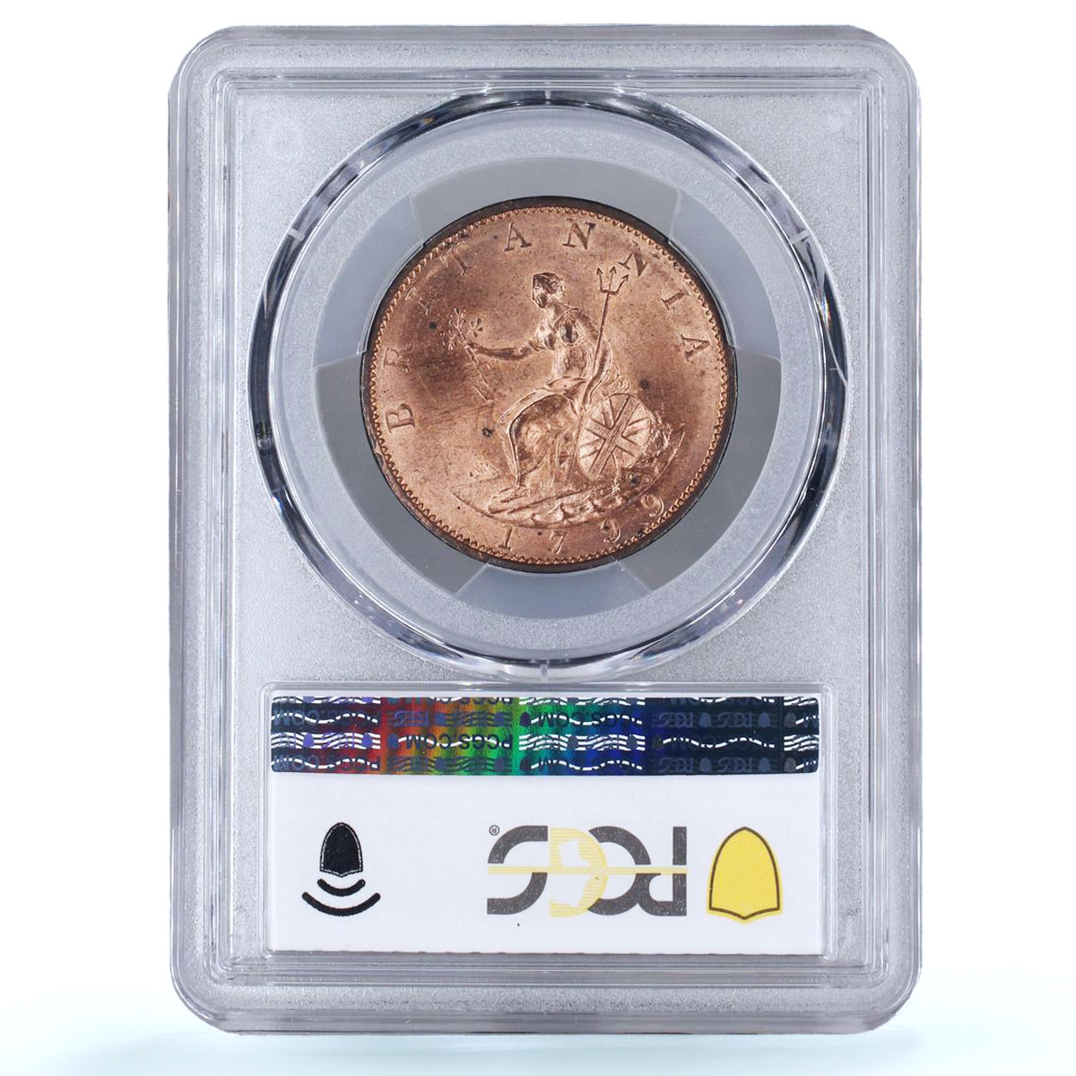 Great Britain 1/2 penny George III Coinage KM-647 MS64 PCGS copper coin 1799