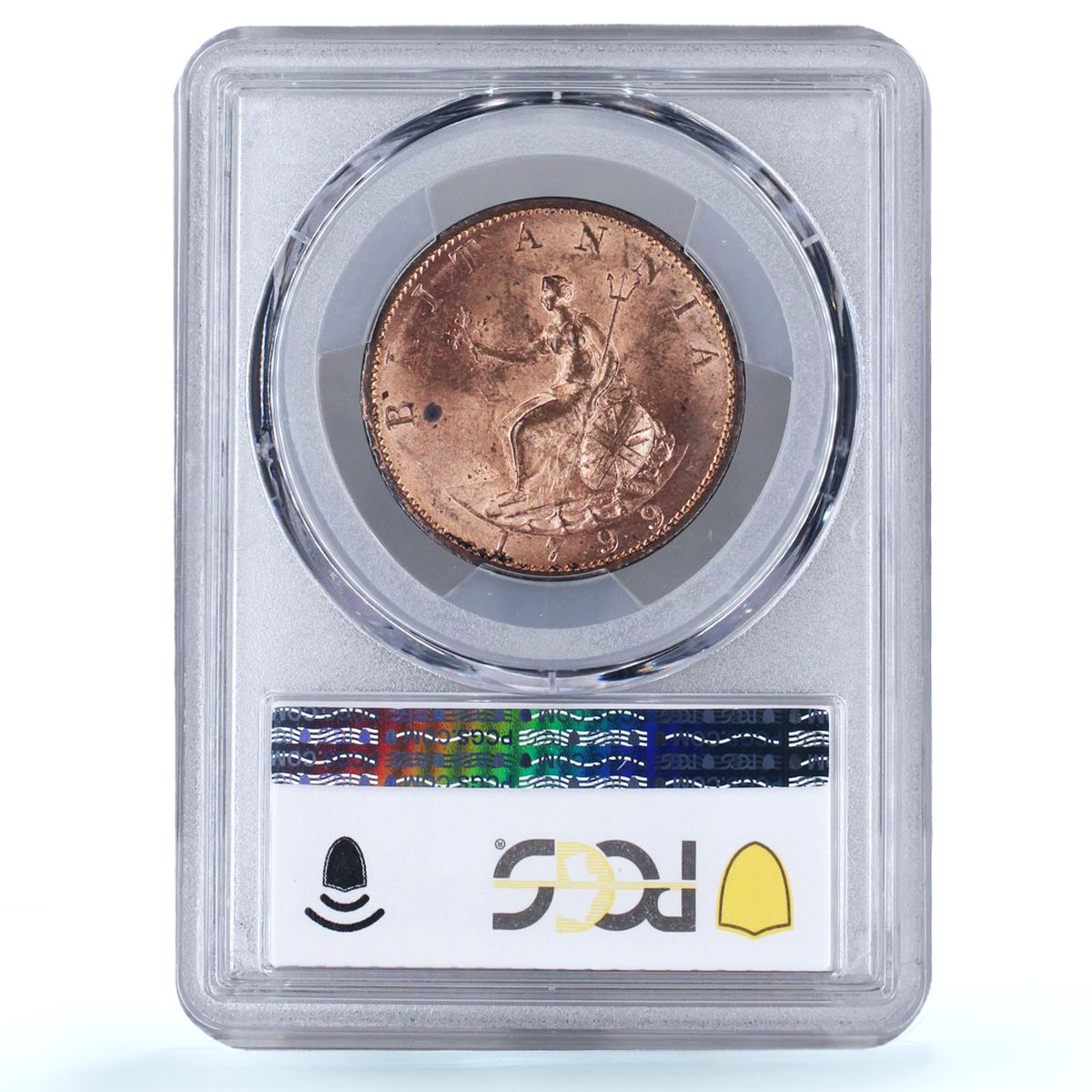 Great Britain 1/2 penny George III Coinage KM-647 MS64 PCGS copper coin 1799
