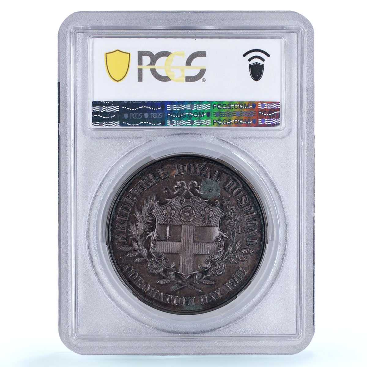 Great Britain King George V Mary Bridewell Hospital SP63 PCGS copper medal 1911
