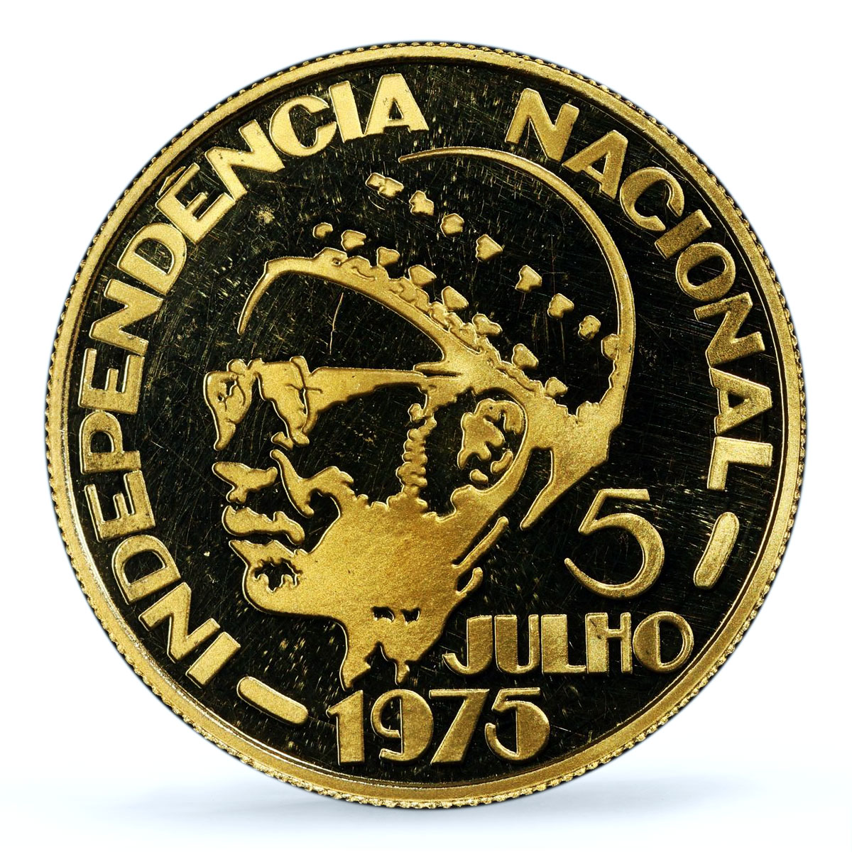 Cape Verde 2500 escudos Independence First Anniversary PR67 PCGS gold coin 1976