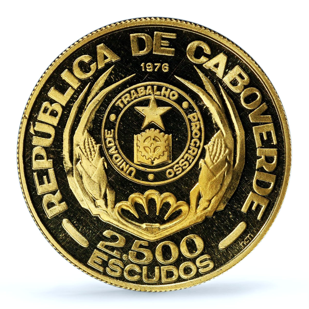 Cape Verde 2500 escudos Independence First Anniversary PR67 PCGS gold coin 1976