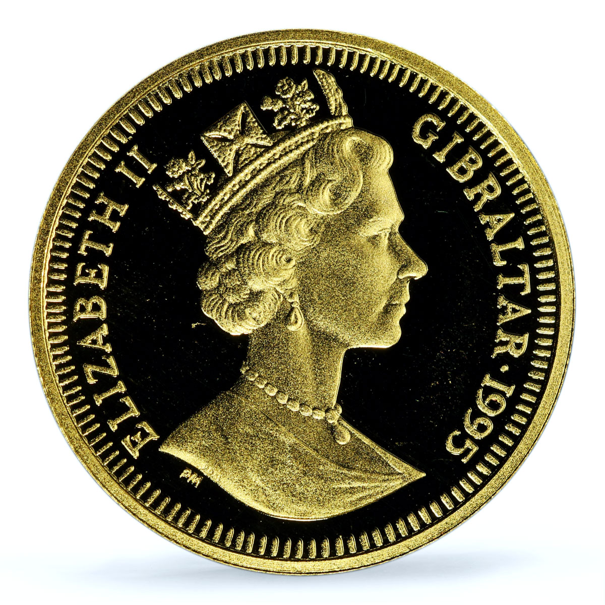 Gibraltar 1/5 royal Collie Dog Man Best Friends Animals PR67 PCGS gold coin 1995