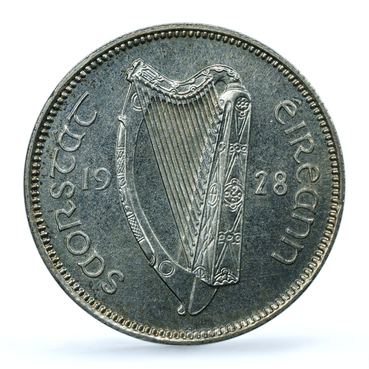 Ireland 1 shilling scilling Free State Coinage Bull PR65 PCGS silver coin 1928