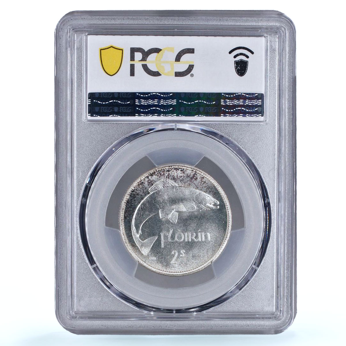 Ireland 1 florin 2 shillings Free State Coinage Fish PR64 PCGS silver coin 1928