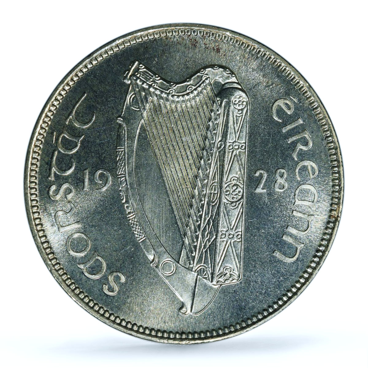 Ireland 1 florin 2 shillings Free State Coinage Fish PR64 PCGS silver coin 1928
