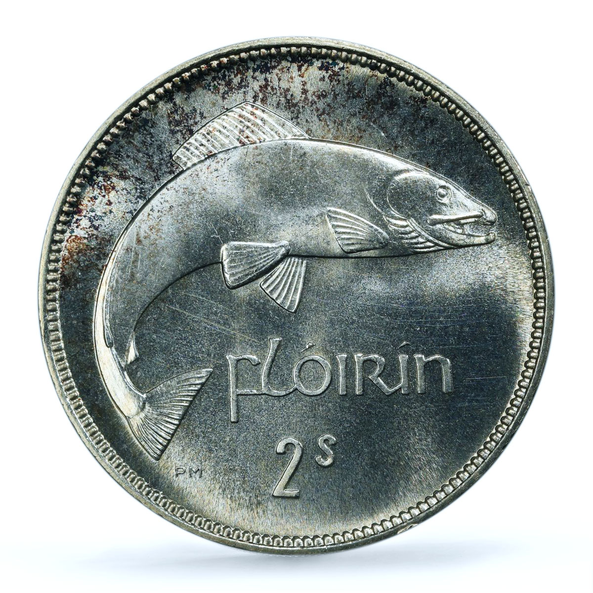 Ireland 1 florin 2 shillings Free State Coinage Fish PR64 PCGS silver coin 1928