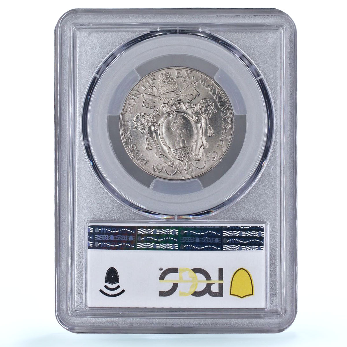 Italy Vatican 2 lire Pope Pius XII Standing Figure MS66 PCGS nickel coin 1939