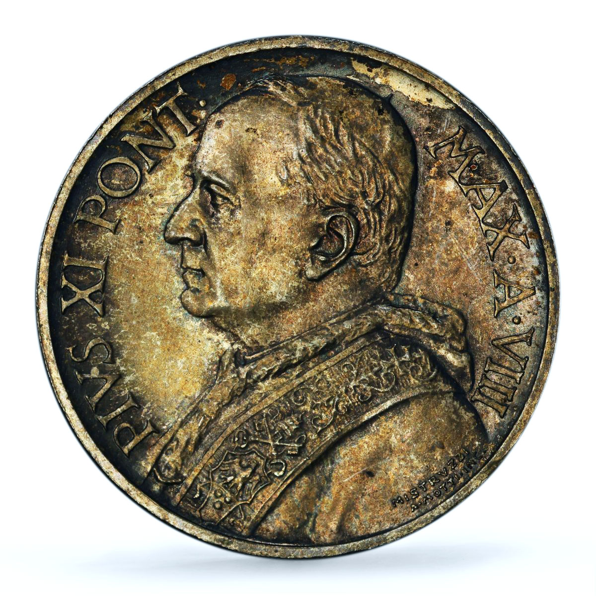 Italy Vatican 5 lire Pope Pius XI Saint Peter in Boat MS65 PCGS silver coin 1929