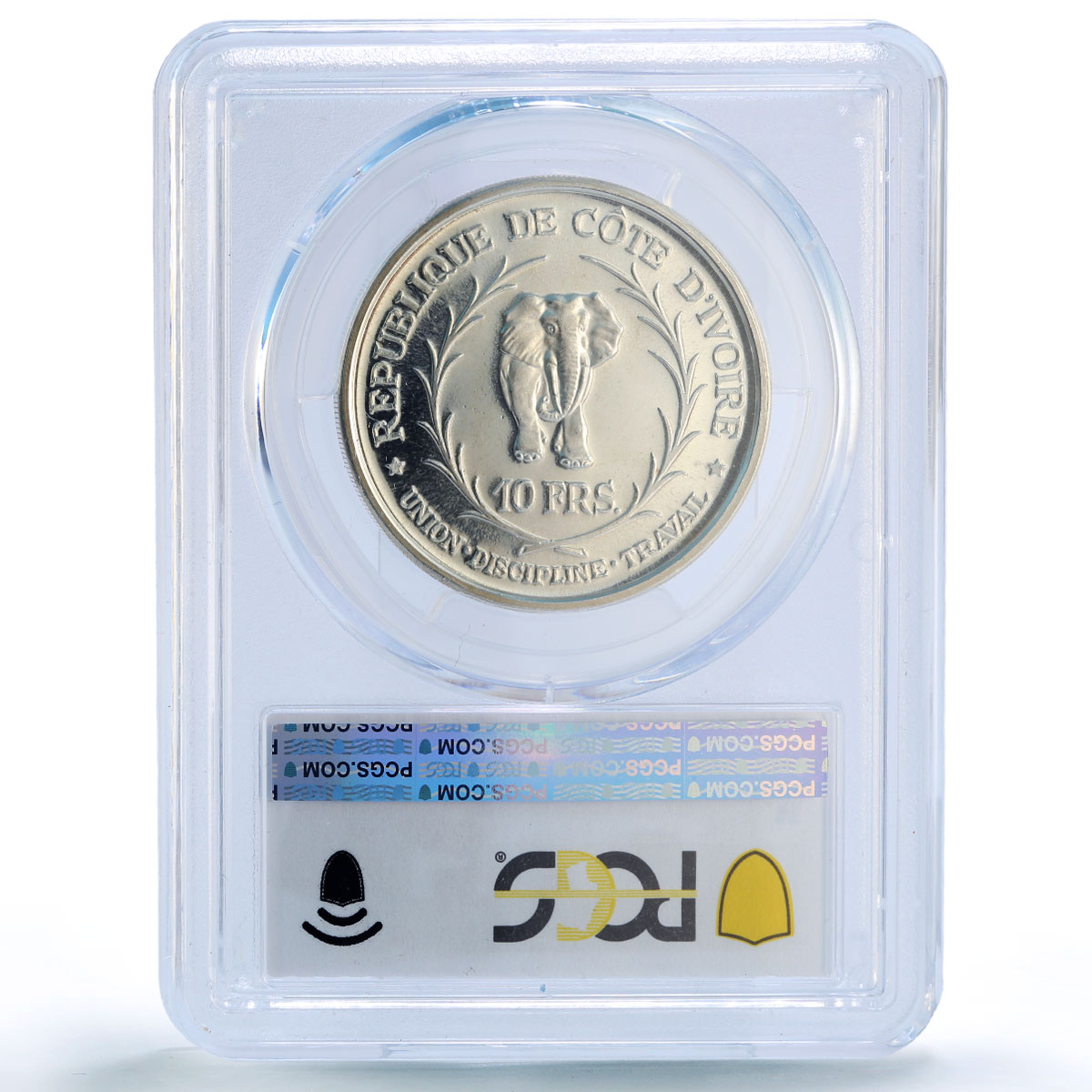 Ivory Coast 10 francs Felix Houphouet Boigny Politics PR67 PCGS silver coin 1966
