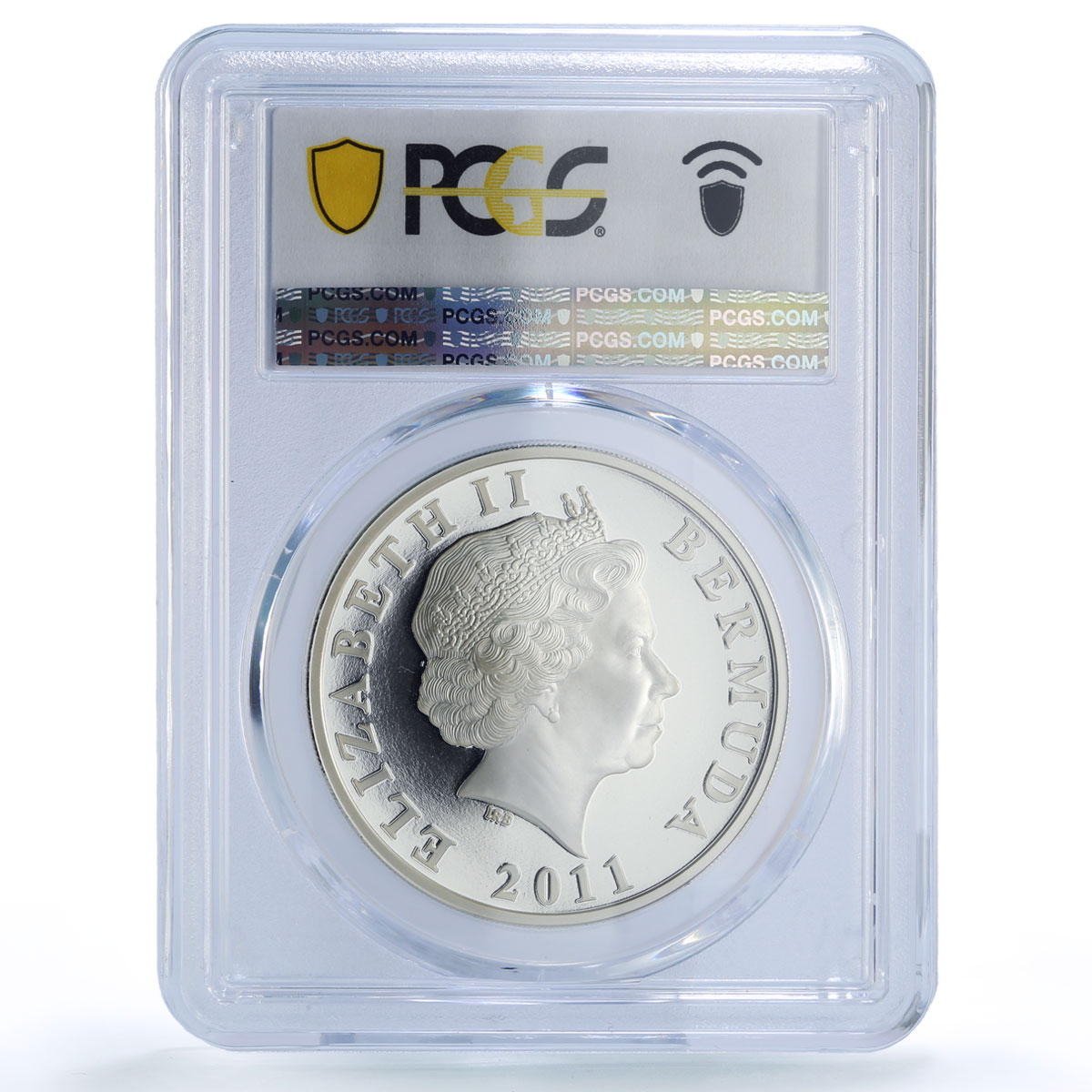 Bermuda 2 dollars Bluebird Wildlife Birds Fauna Color PR70 PCGS silver coin 2011