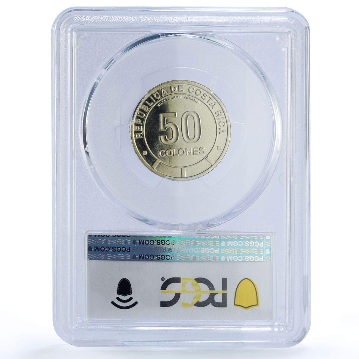 Costa Rica 50 colones Menelaus Blue Morpho Butterfly Fauna PR68 PCGS coin 2023