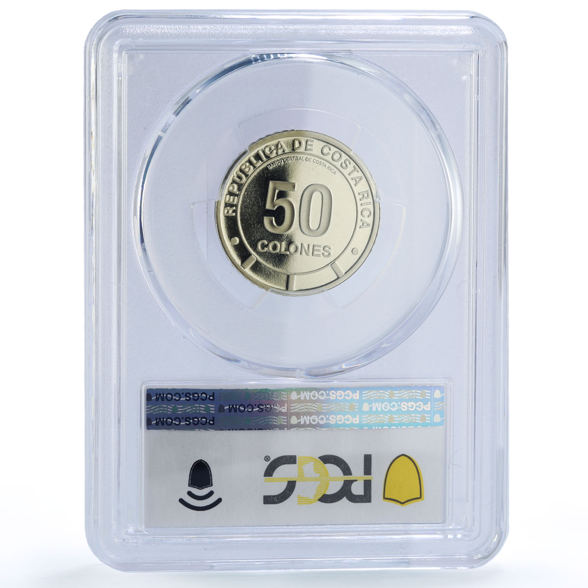 Costa Rica 50 colones Menelaus Blue Morpho Butterfly Fauna PR69 PCGS coin 2023