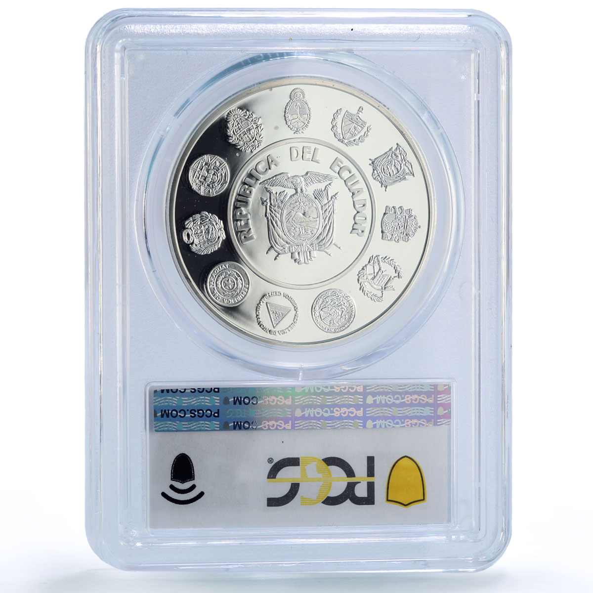 Ecuador 5000 sucres Man Horse Hombre Caballo Ibero-American PR69 PCGS coin 1999