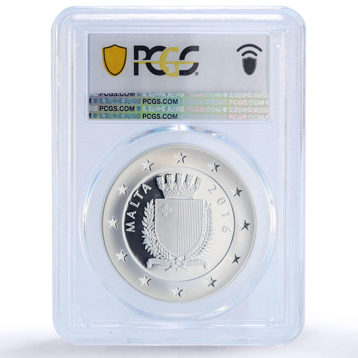 Malta 10 euro Valletta City Foundation History PR70 PCGS silver coin 2016