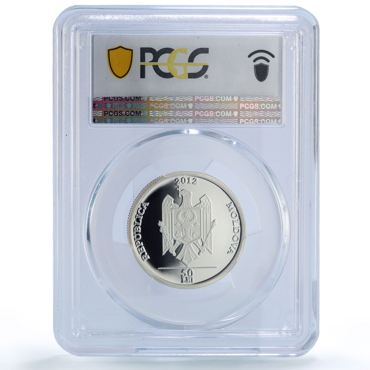 Moldova 50 lei King Stefan Mare Personalities History PR69 PCGS silver coin 2012