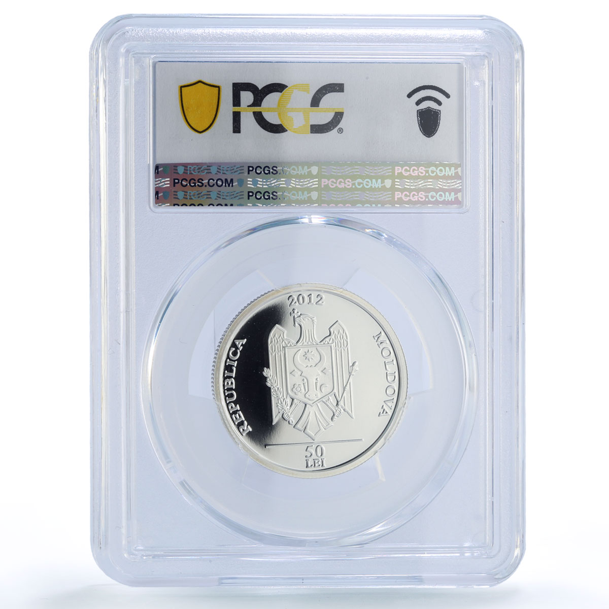 Moldova 50 lei Ivo Creanga Alley Classics Literature PR69 PCGS silver coin 2012