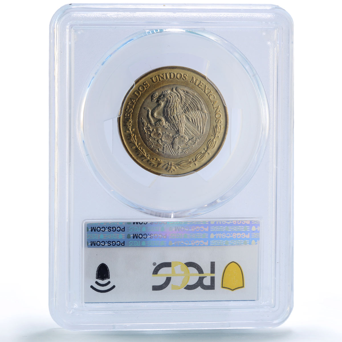 Mexico 10 pesos Turn Millennium Aztec Sun Stone MS67 PCGS bimetal coin 2001