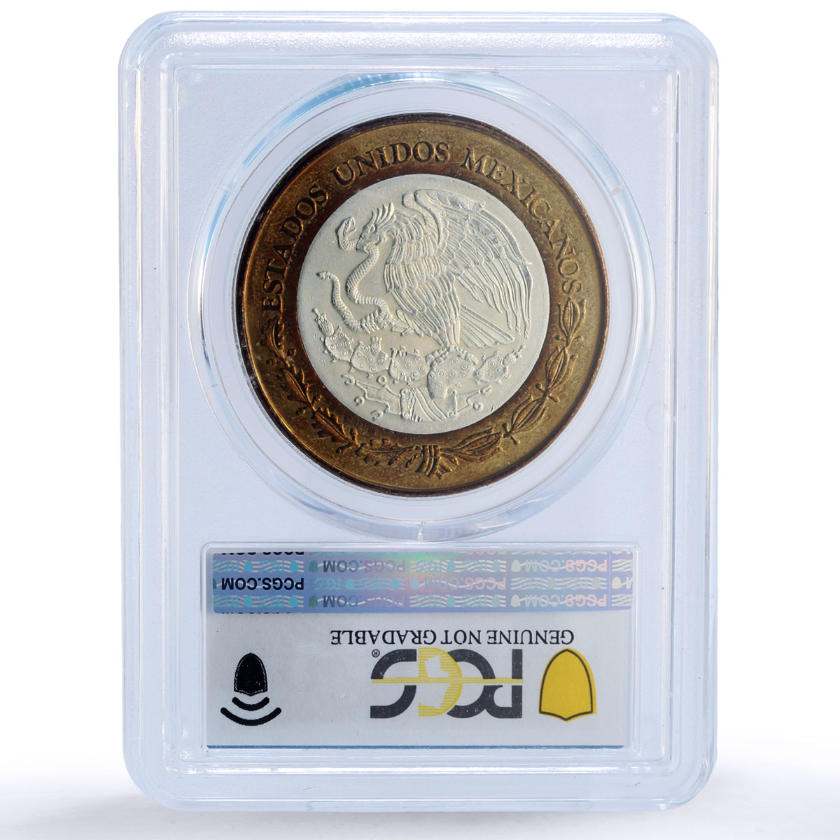 Mexico 100 pesos Chihuahua Libertad Angel of Independence PCGS bimetal coin 2006