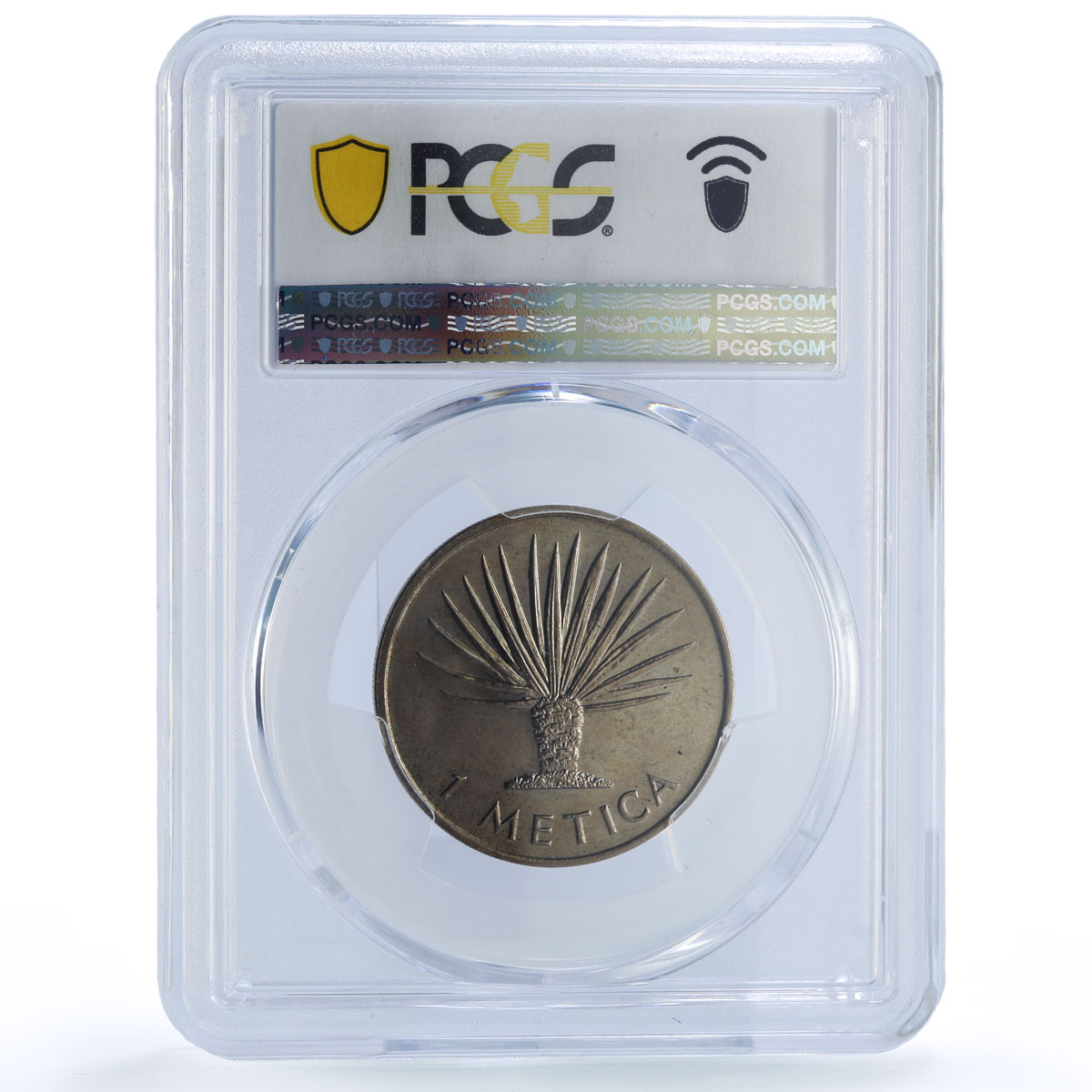 Mozambique 1 metical Republic Coinage Samora Machel MS66 PCGS CuNi coin 1975