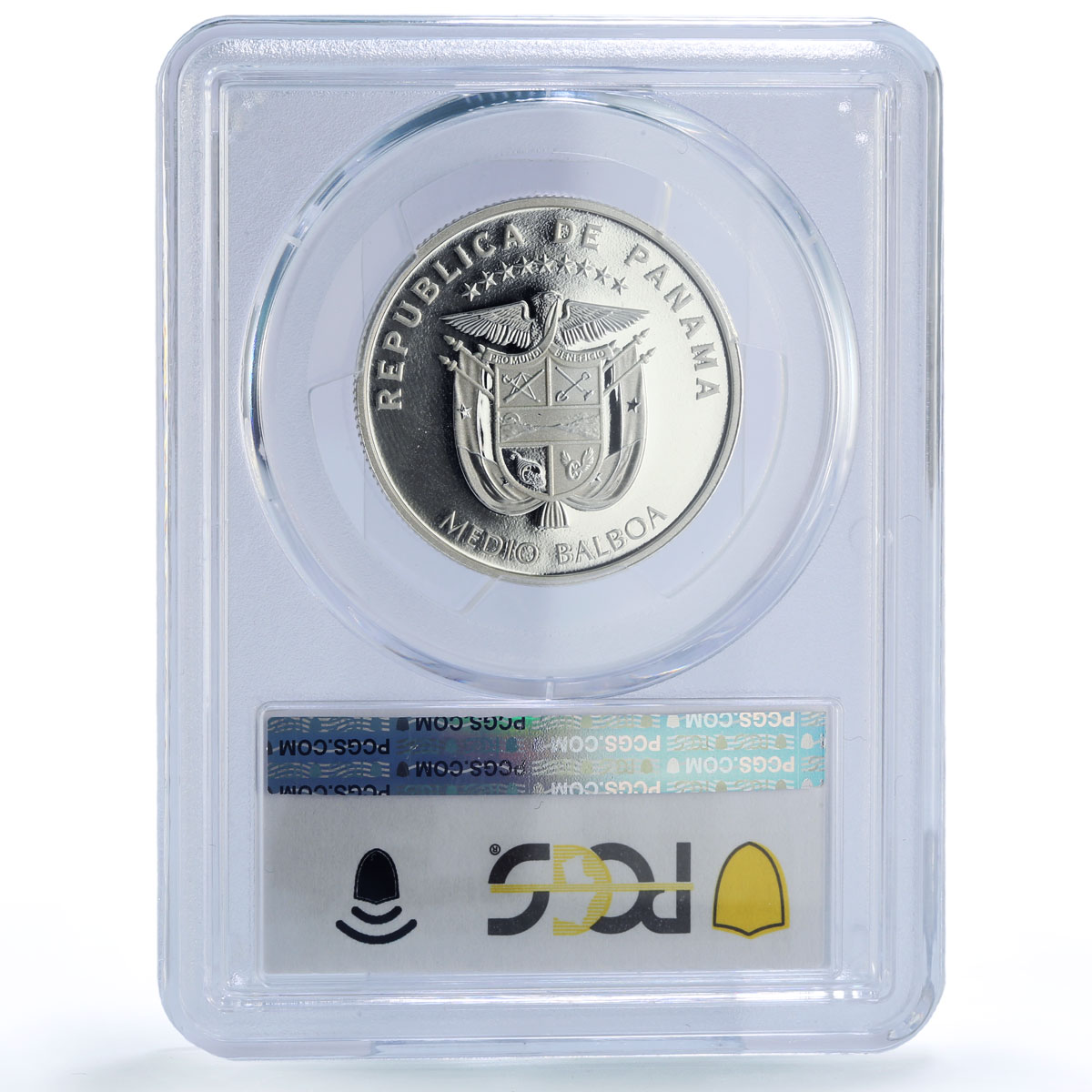 Panama 1/2 balboa Pacific Ocean Discovery History PR70 PCGS silver coin 2013