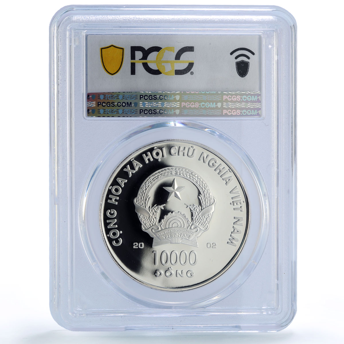 Vietnam 10000 dong Running Horse Year Lunar Calendar PR70 PCGS silver coin 2002