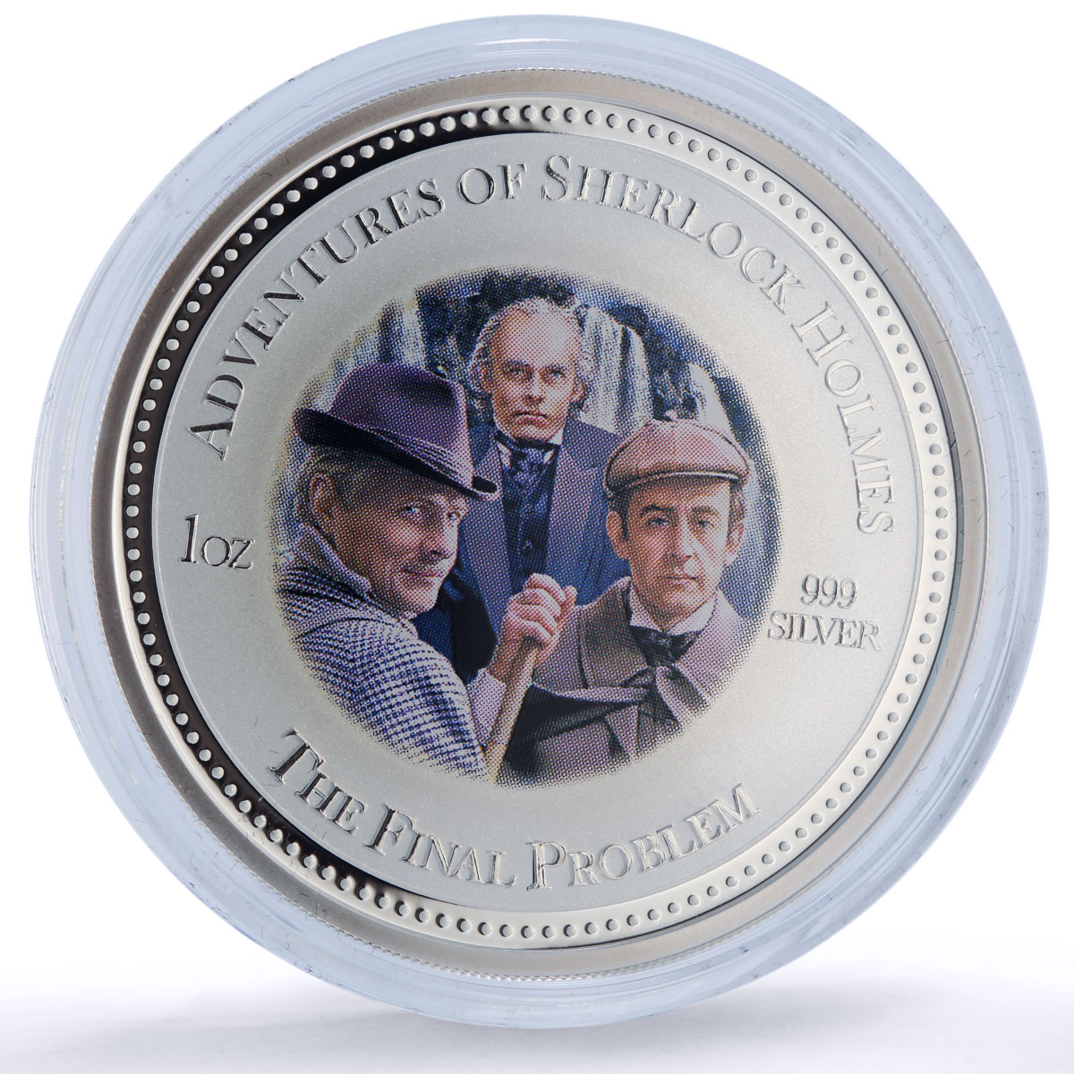 Cook Islands 2 dollars x 4 Set Adventures Sherlock Holmes silver coins 2007