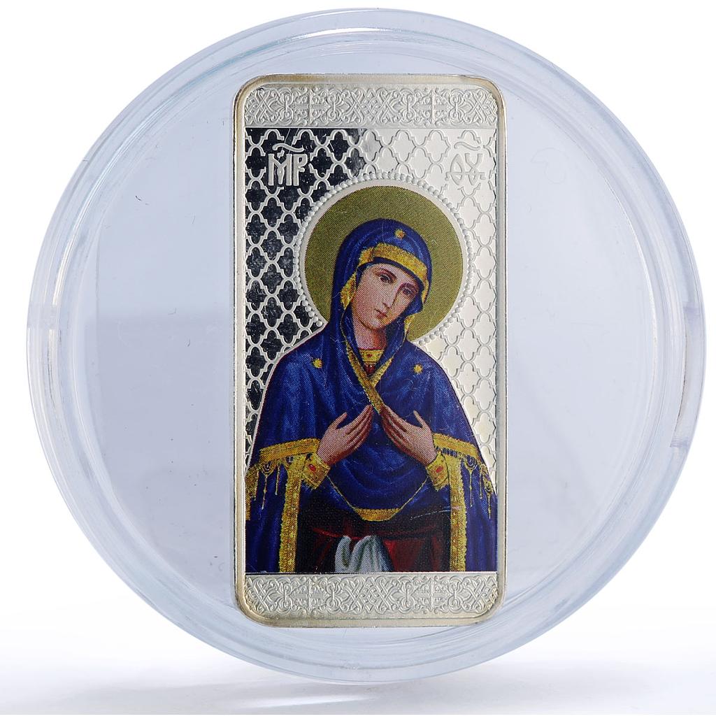 Macedonia 10 denari Mother of God Triptych Religion Art proof silver coin 2017 Macedonia 10 denari Mother of God Triptych Religion Art proof silver coin 2017