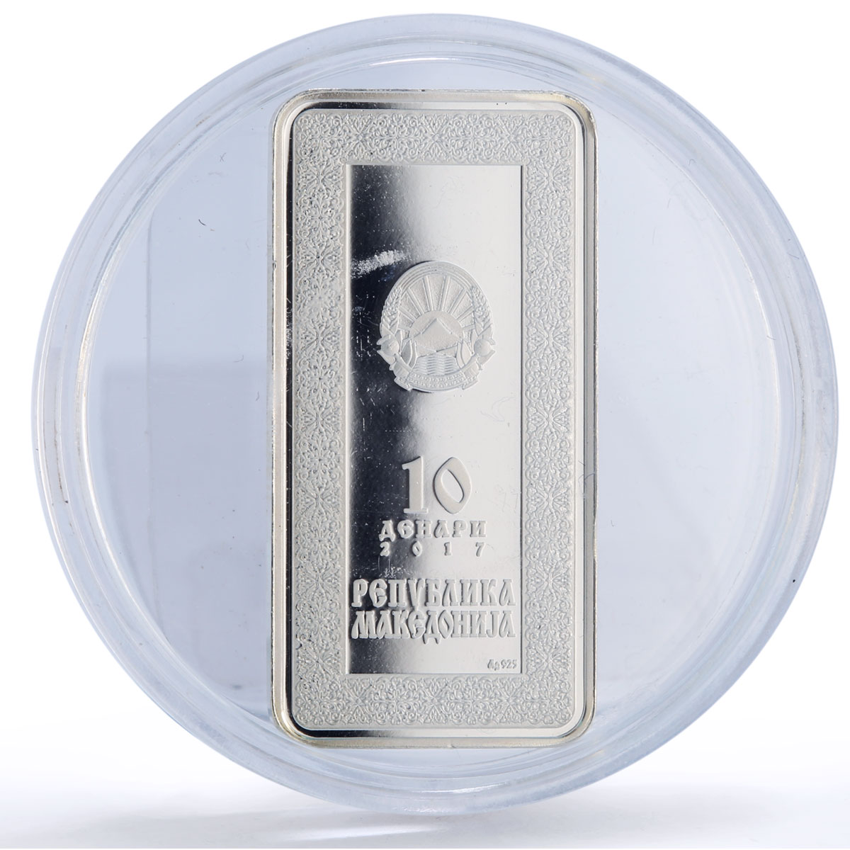 Macedonia 10 denari Mother of God Triptych Religion Art proof silver coin 2017 Macedonia 10 denari Mother of God Triptych Religion Art proof silver coin 2017
