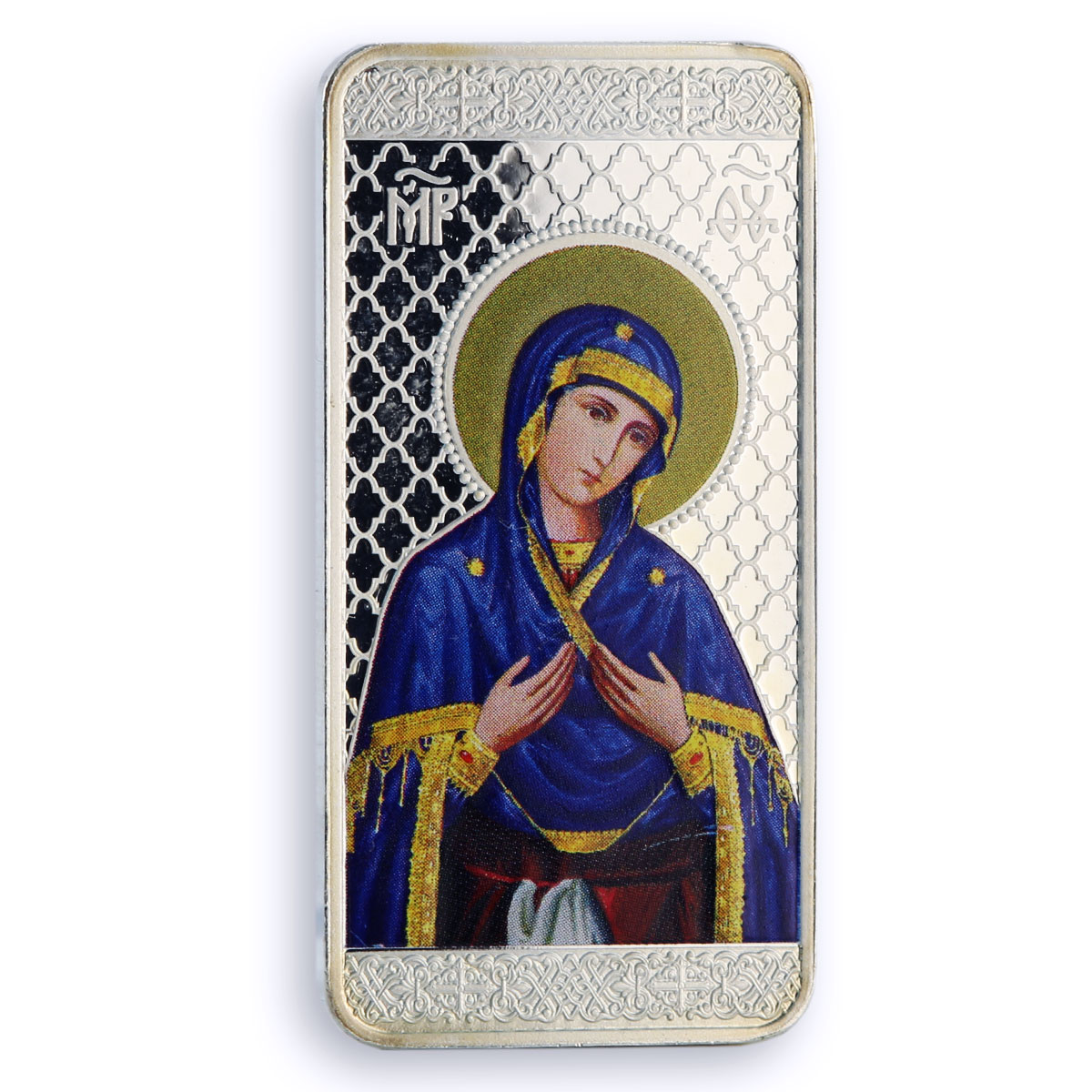 Macedonia 10 denari Mother of God Triptych Religion Art proof silver coin 2017 Macedonia 10 denari Mother of God Triptych Religion Art proof silver coin 2017