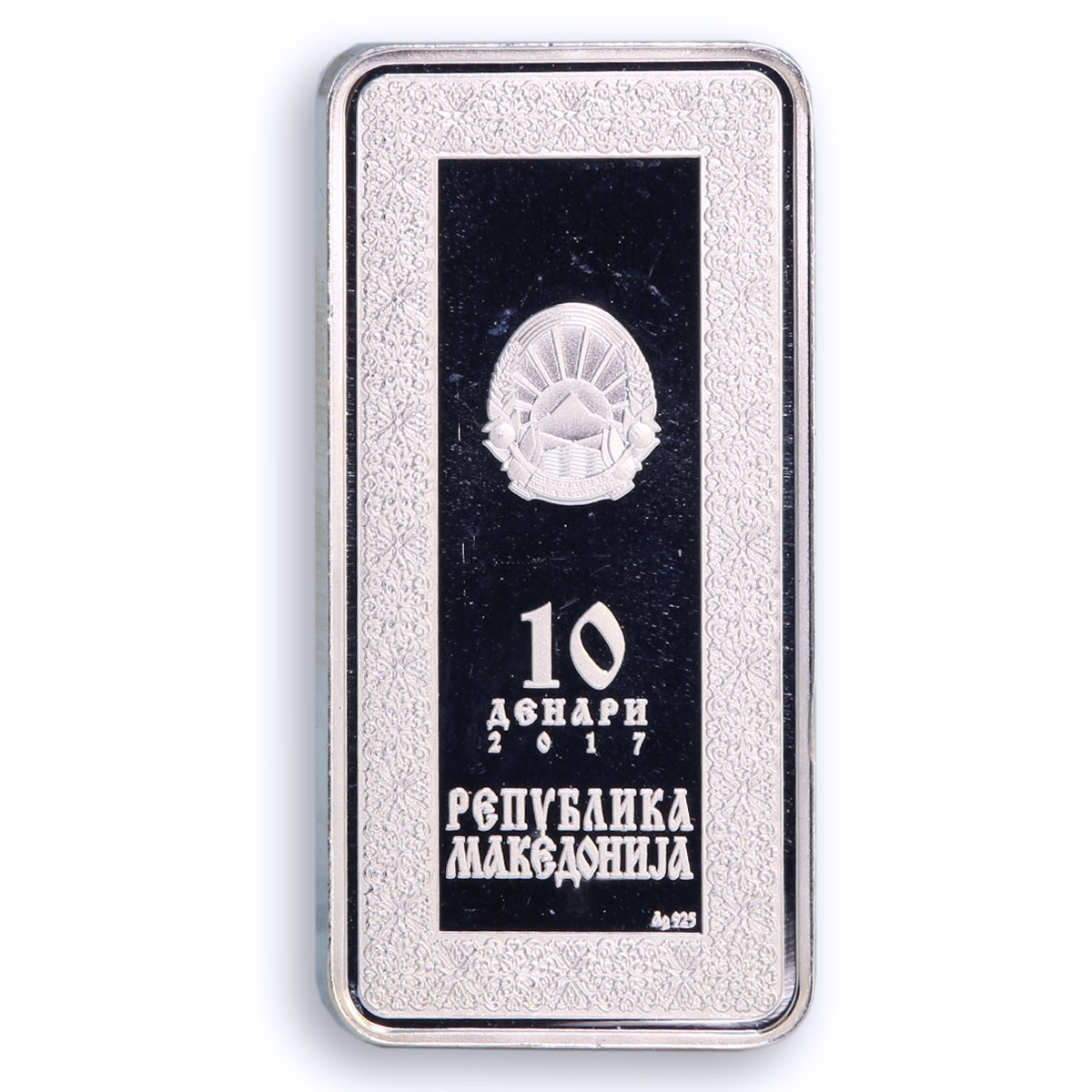 Macedonia 10 denari Mother of God Triptych Religion Art proof silver coin 2017 Macedonia 10 denari Mother of God Triptych Religion Art proof silver coin 2017