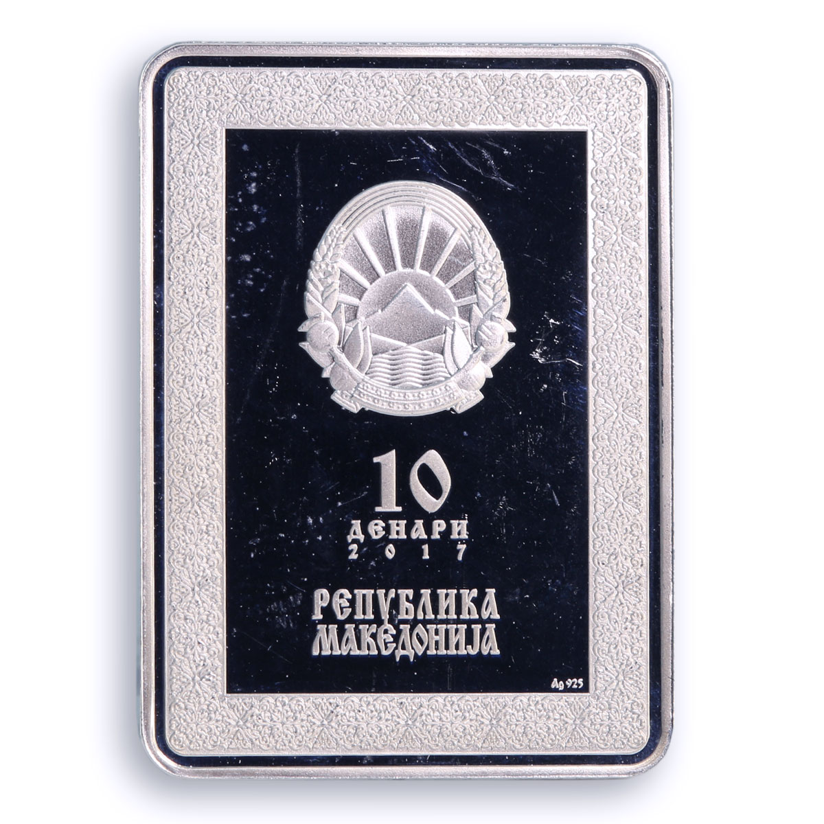 Macedonia 10 denari Jesus Christ Triptych Religion Art proof silver coin 2017 Macedonia 10 denari Jesus Christ Triptych Religion Art proof silver coin 2017